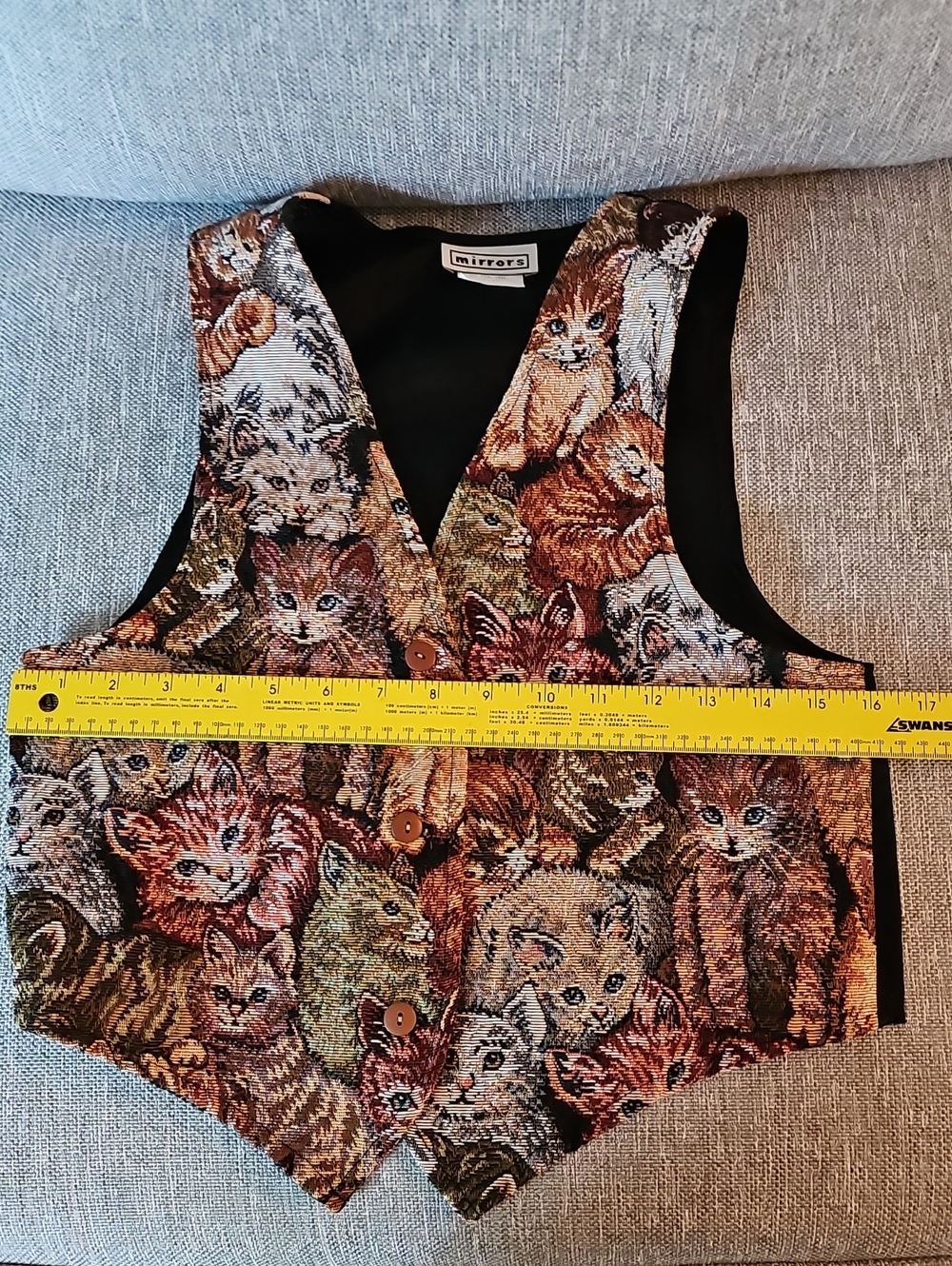 Mirrors Cat Tapestry Vest (Girls) - Picture 4 of 6